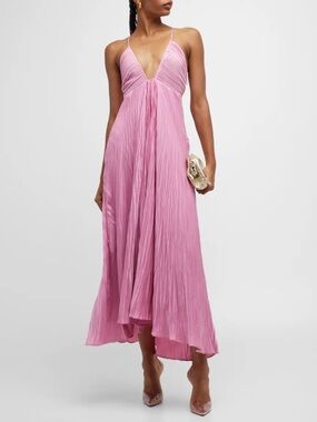 chinese dress ladies ALC Women's Alessia Satin + Lace Maxi Dress